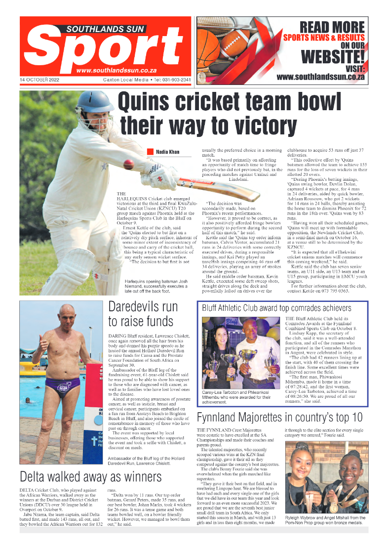 Southlands Sun 14 October 2022 page 12