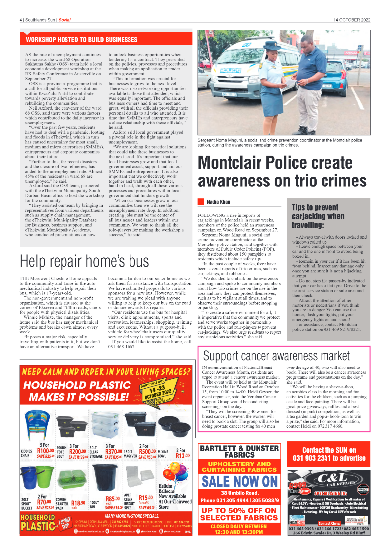 Southlands Sun 14 October 2022 page 4