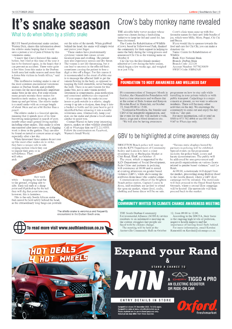 Southlands Sun 14 October 2022 page 9