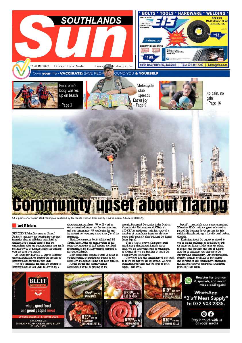 Southlands Sun 15 April 2022 page 1