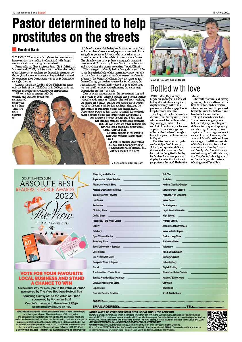 Southlands Sun 15 April 2022 page 10