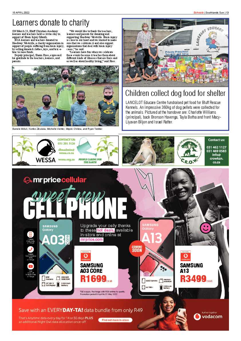 Southlands Sun 15 April 2022 page 13