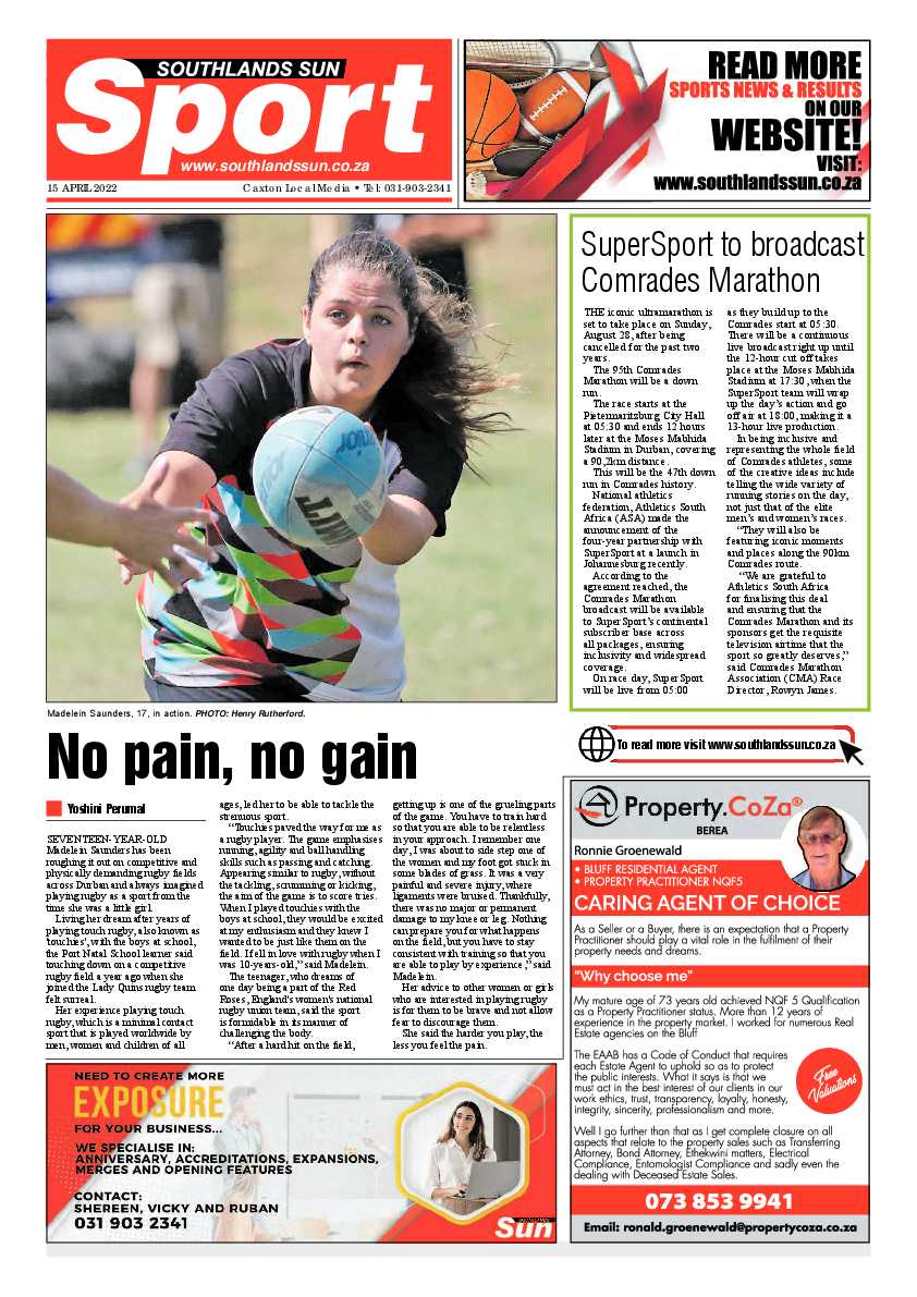 Southlands Sun 15 April 2022 page 16