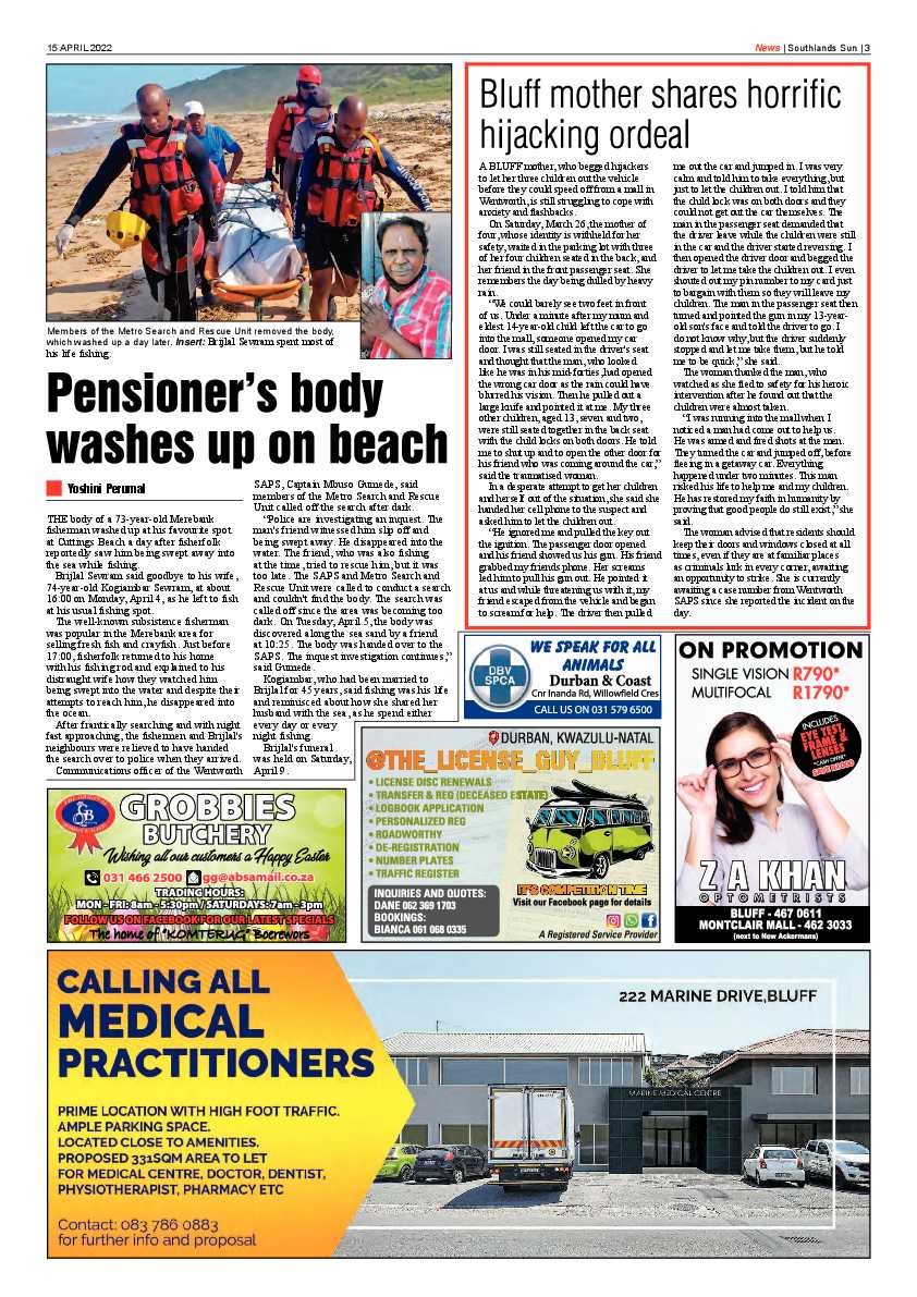 Southlands Sun 15 April 2022 page 3