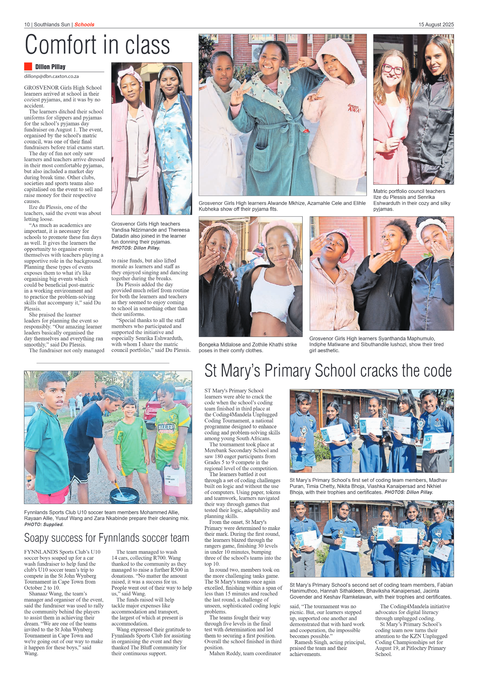 Southlands sun 15 August 2025 page 10