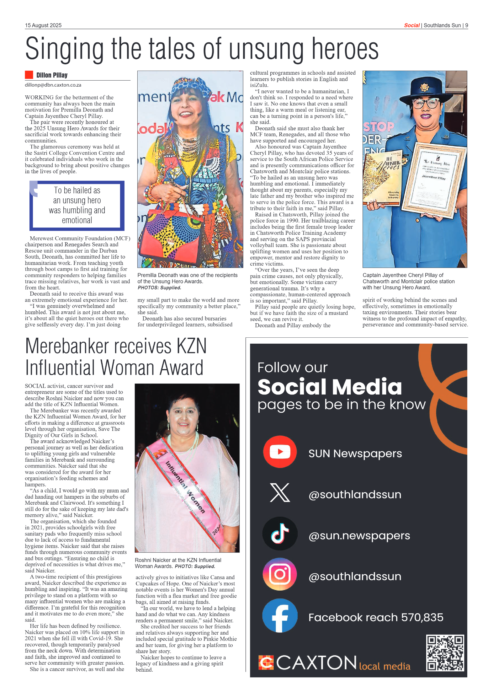 Southlands sun 15 August 2025 page 9