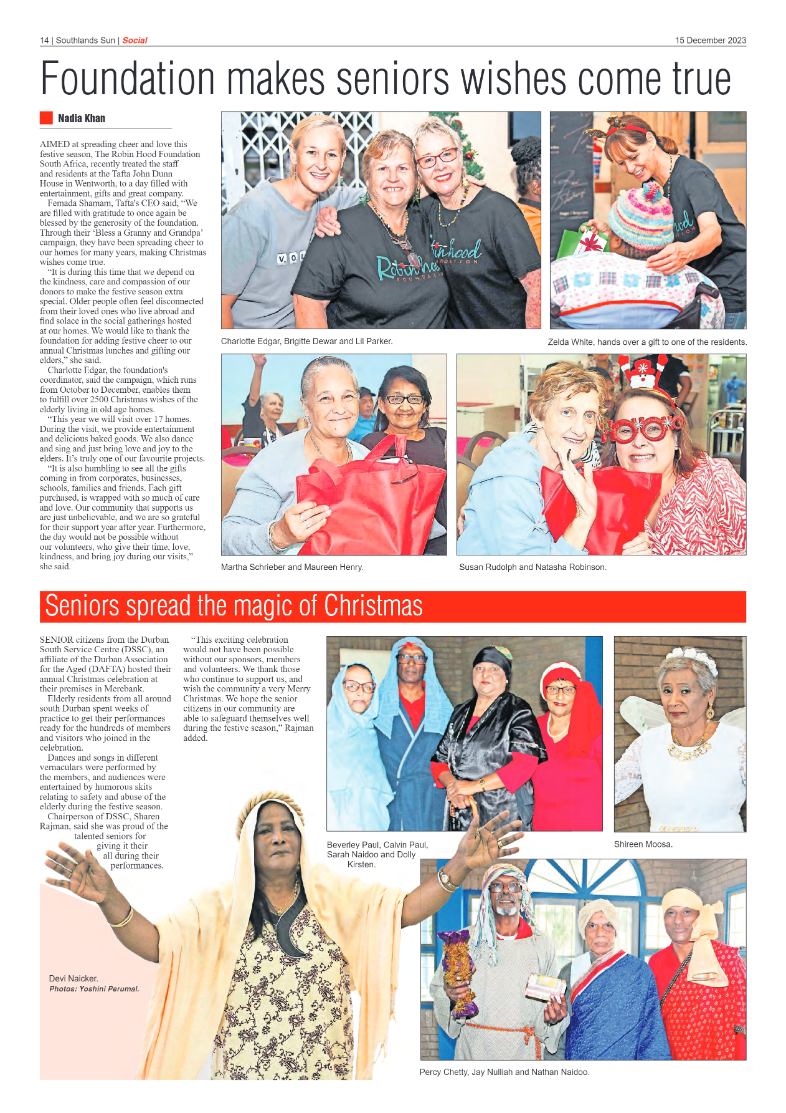 Southlands Sun 15 December 2023 page 14