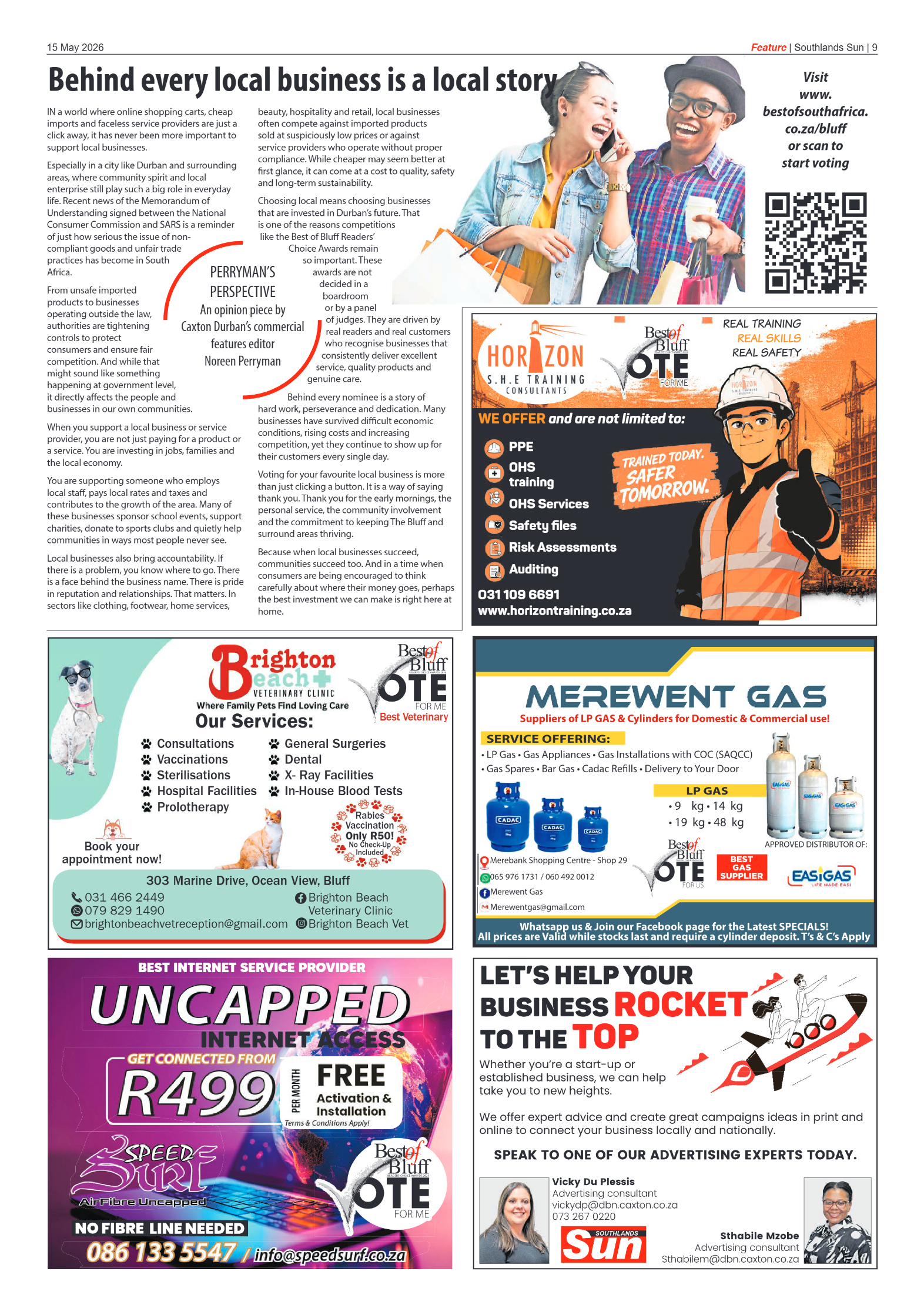 Southlands Sun 15 May 2026 page 9