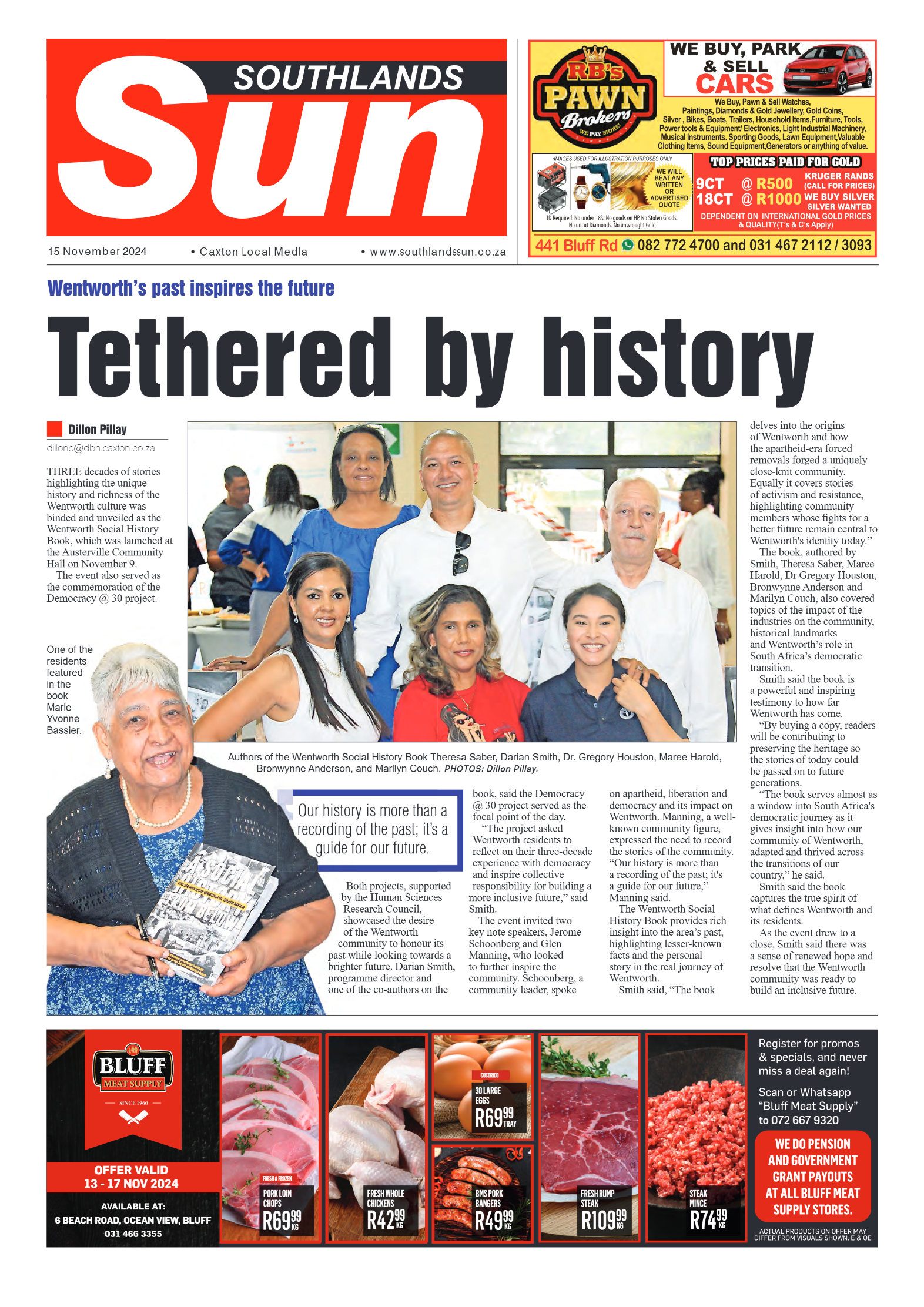 Southlands Sun 15 november 2024 page 1