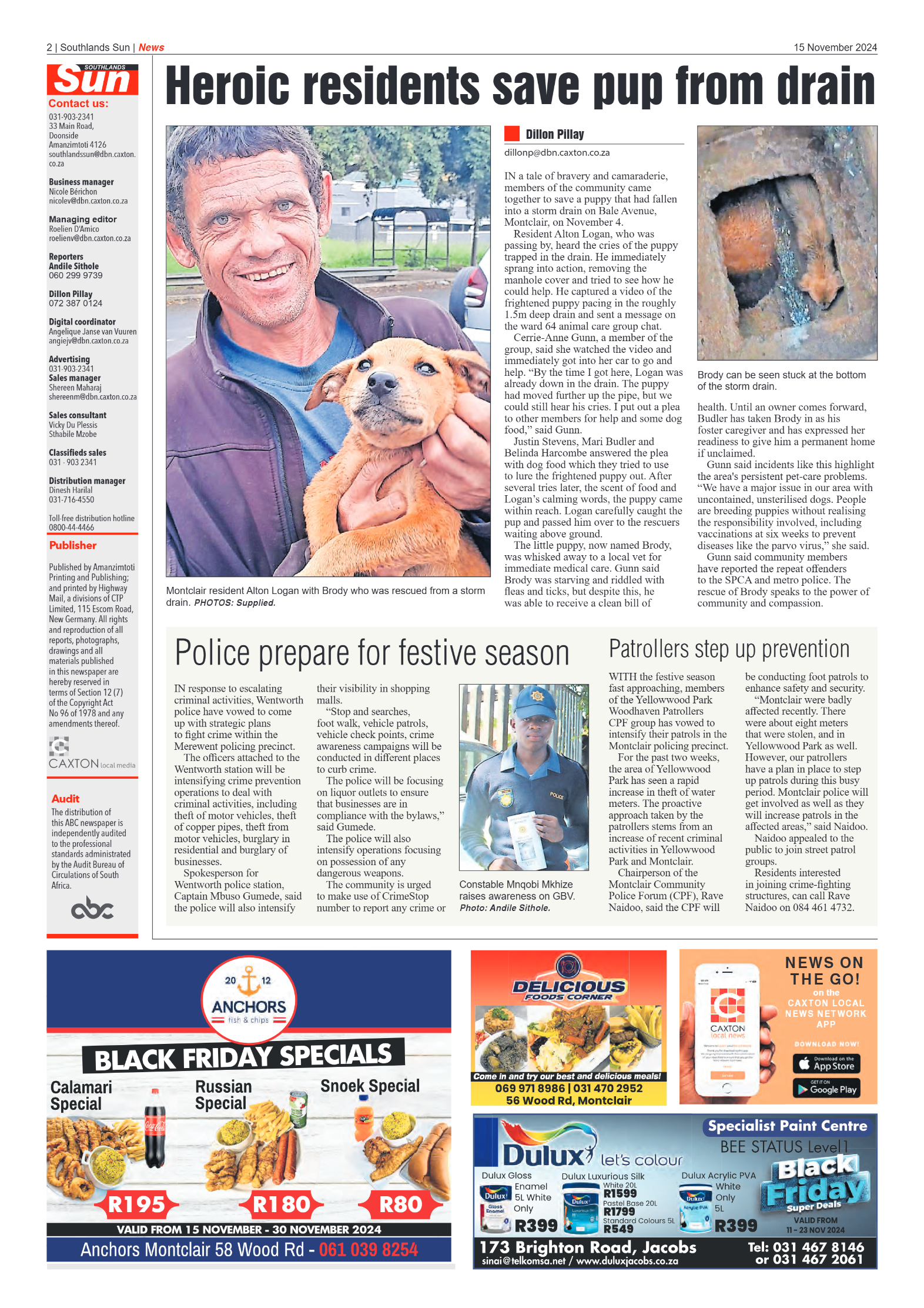 Southlands Sun 15 november 2024 page 2