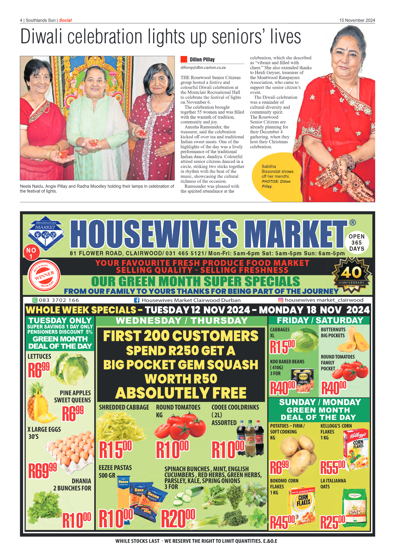 Southlands Sun 15 november 2024 page 4
