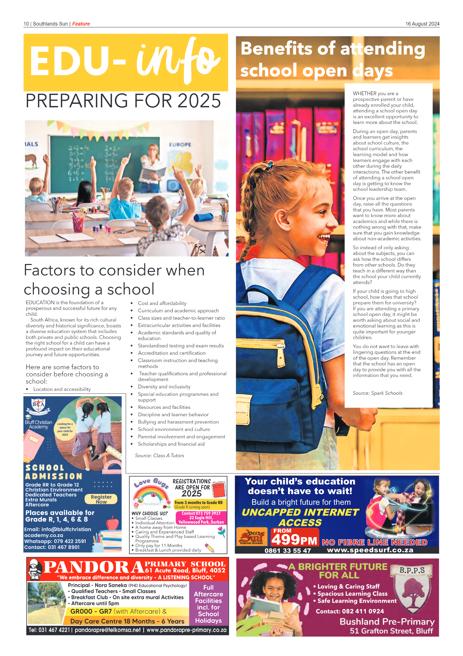 Southlands Sun 16 August 2024 page 10