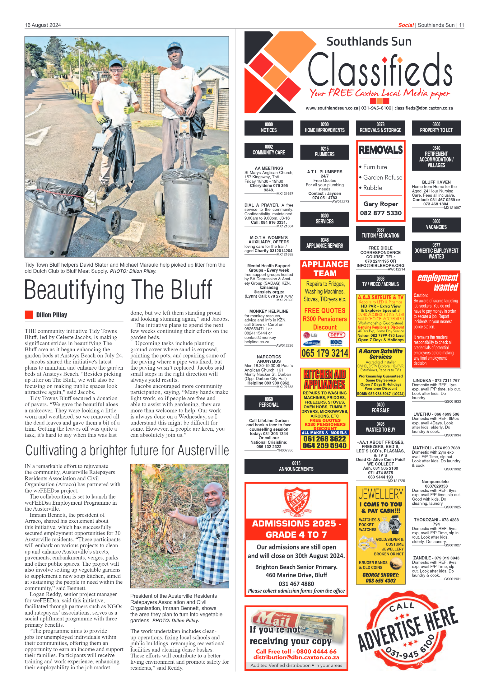 Southlands Sun 16 August 2024 page 11
