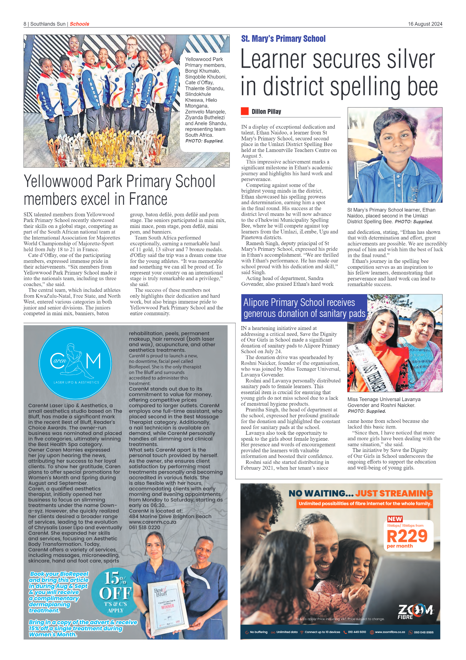 Southlands Sun 16 August 2024 page 8