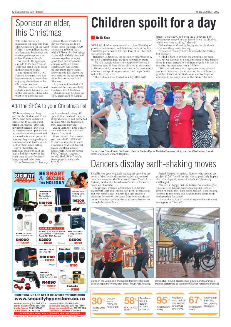 Southlands Sun 16 December 2022 page 12
