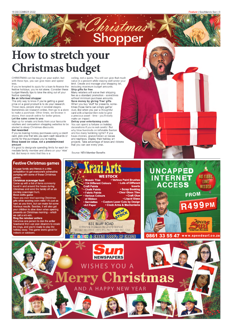 Southlands Sun 16 December 2022 page 9