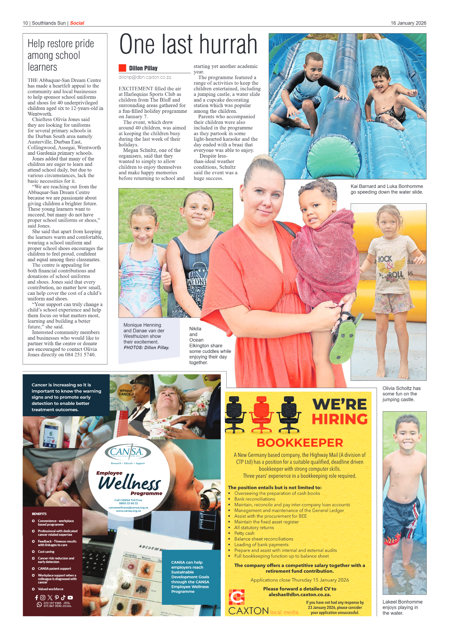 Southlands Sun 16 January 2026 page 10