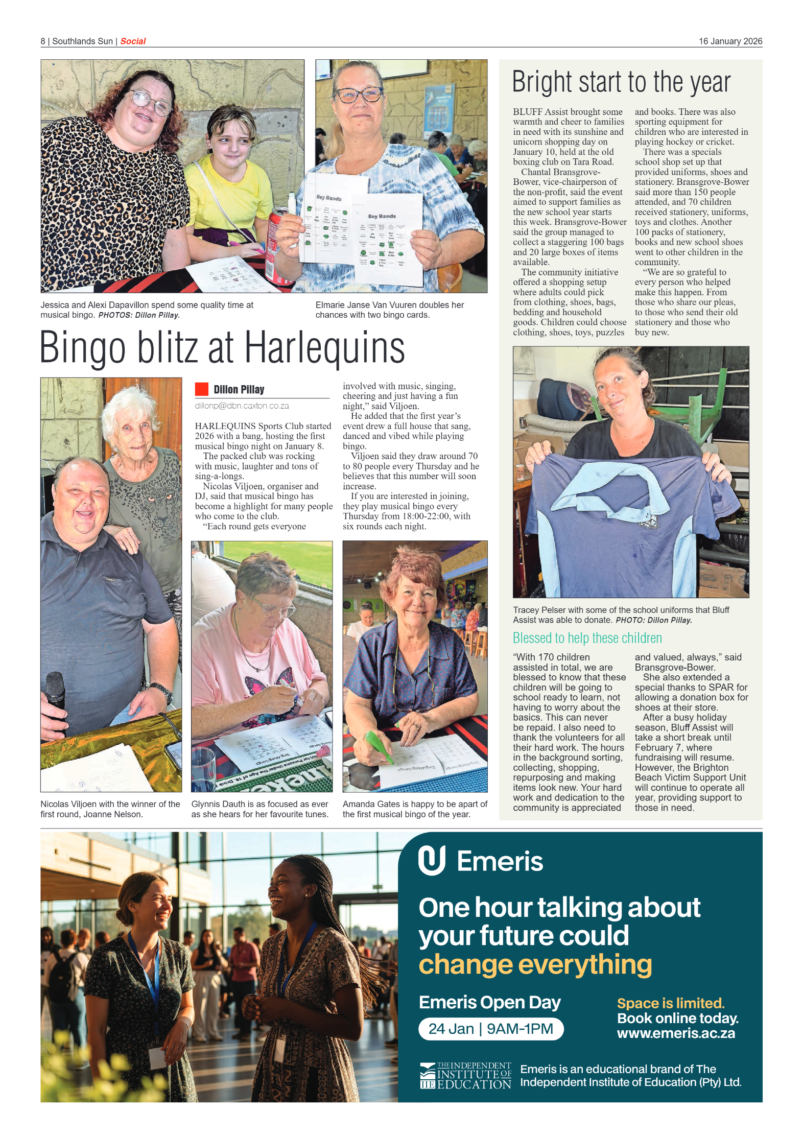 Southlands Sun 16 January 2026 page 8