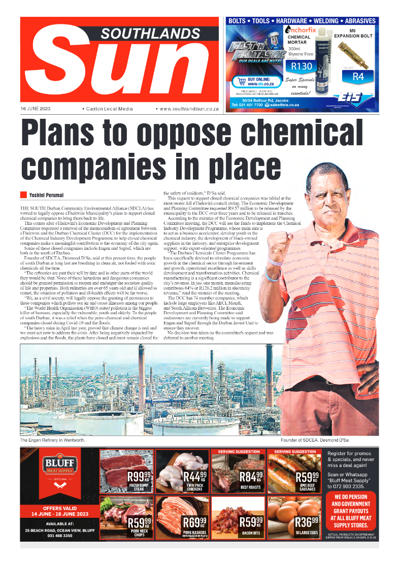 Southlands Sun 16 June 2023 page 1
