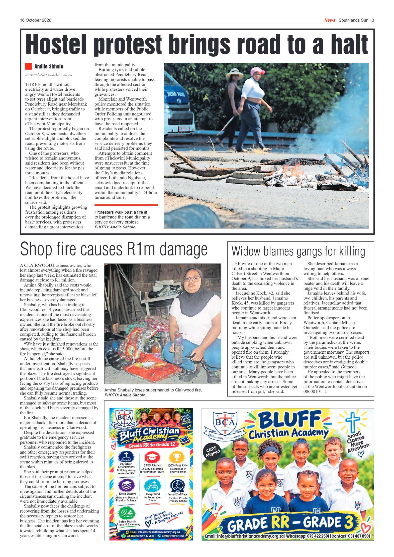 Southlands Sun 16 October 2026 | Southlands Sun