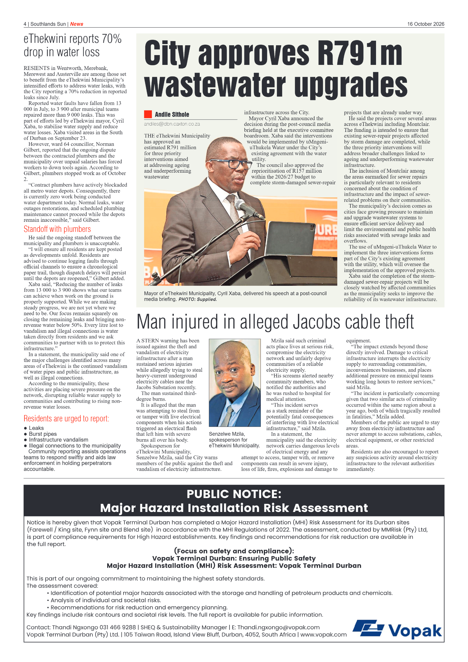 Southlands Sun 16 October 2026 page 4