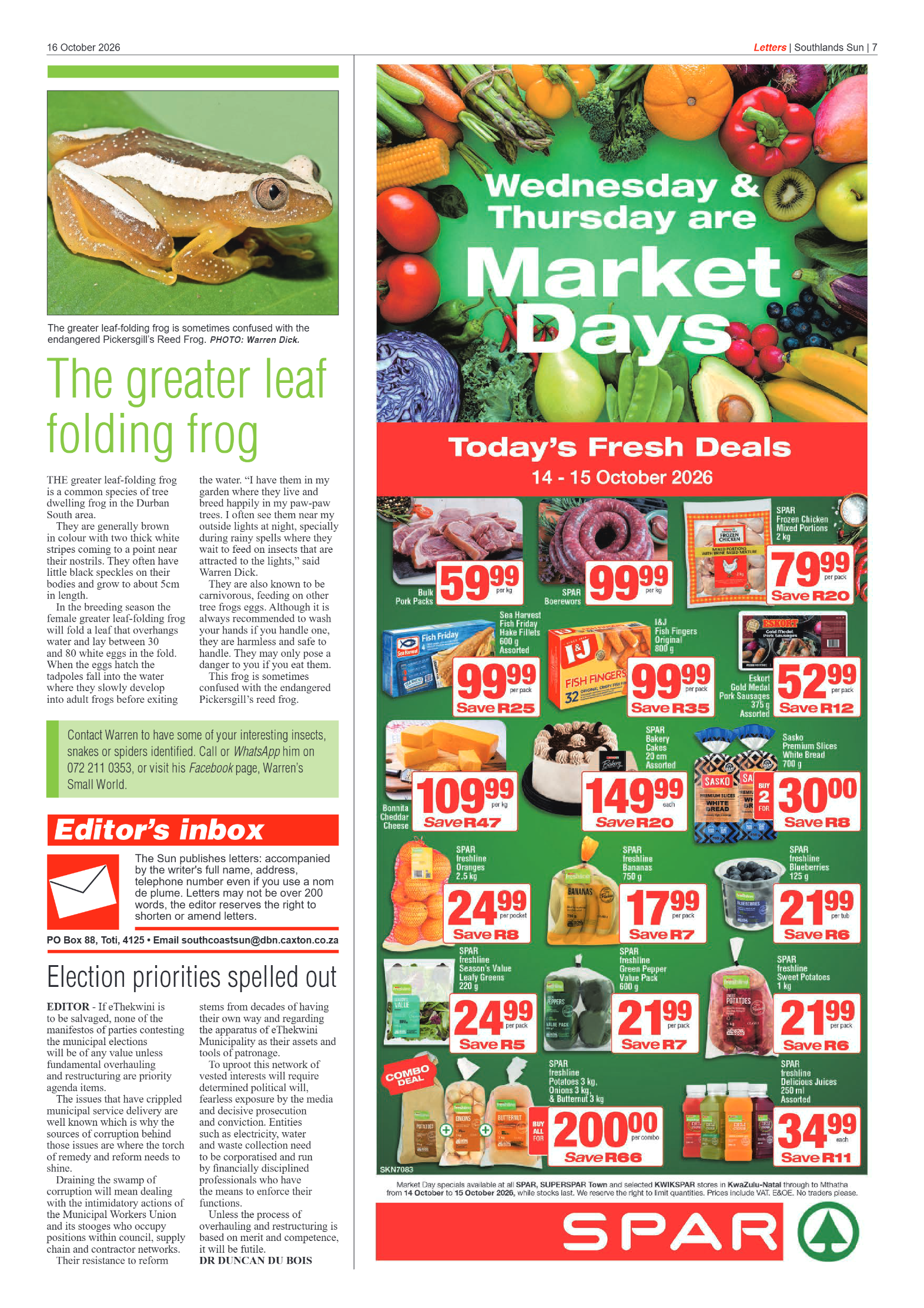 Southlands Sun 16 October 2026 page 7
