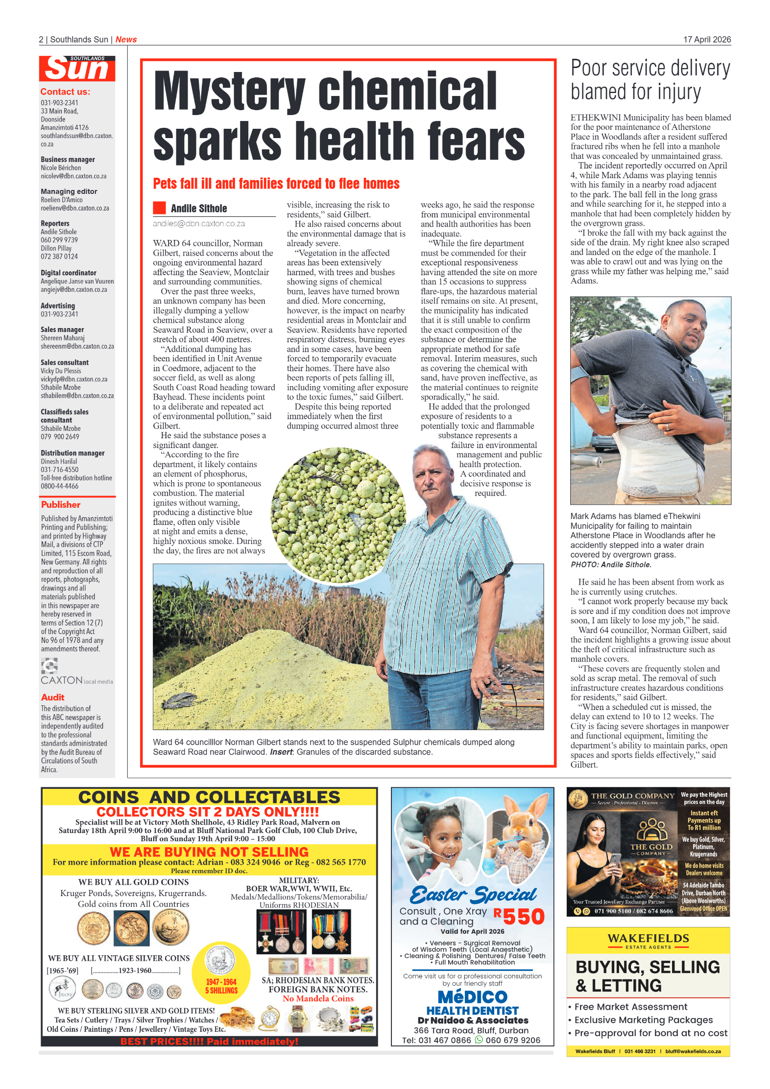 Southlands Sun 17 April 2026 page 2