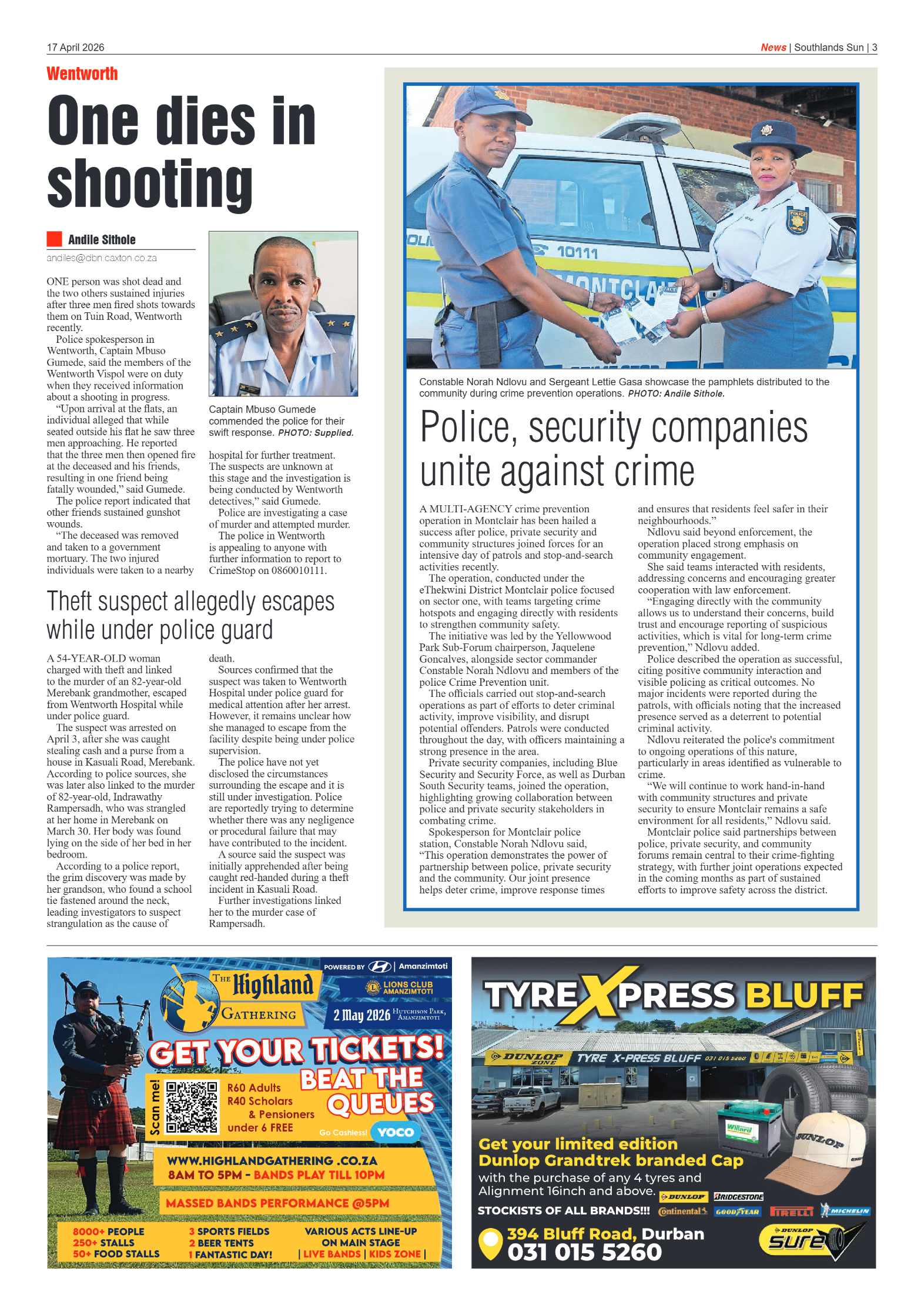 Southlands Sun 17 April 2026 page 3