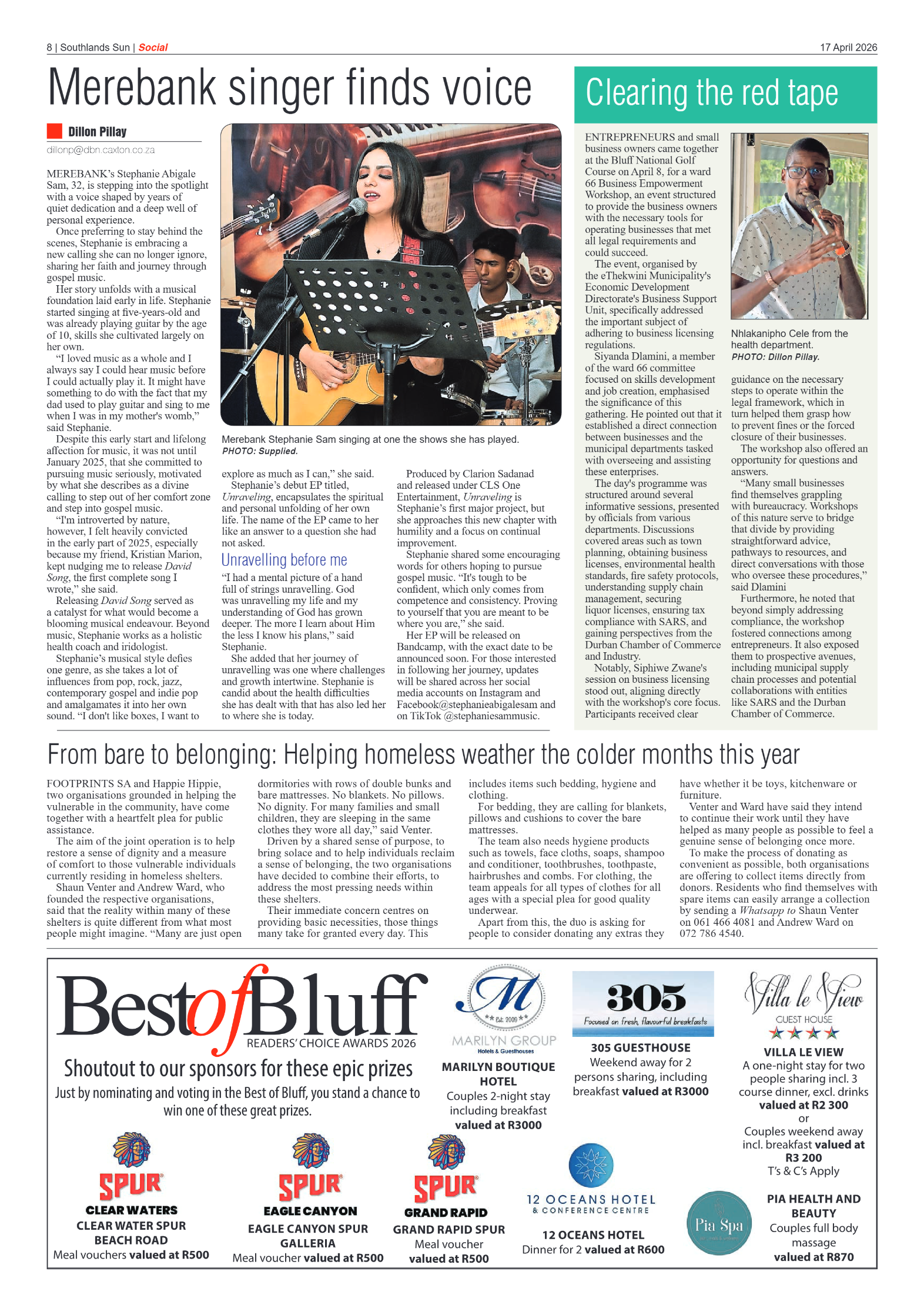 Southlands Sun 17 April 2026 page 8