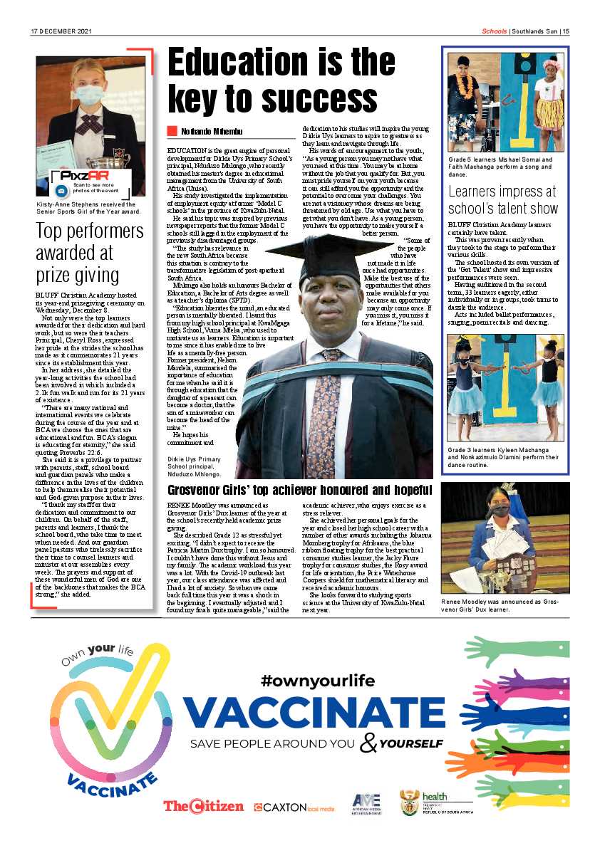 Southlands Sun 17 December 2021 page 15
