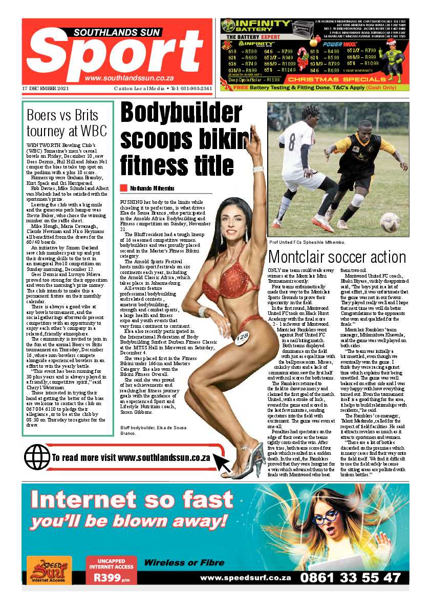 Southlands Sun 17 December 2021 page 16