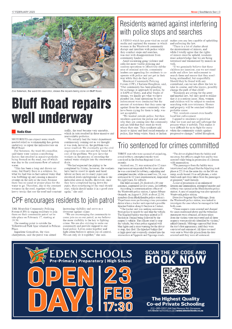 Southlands Sun 17 February 2023 page 3
