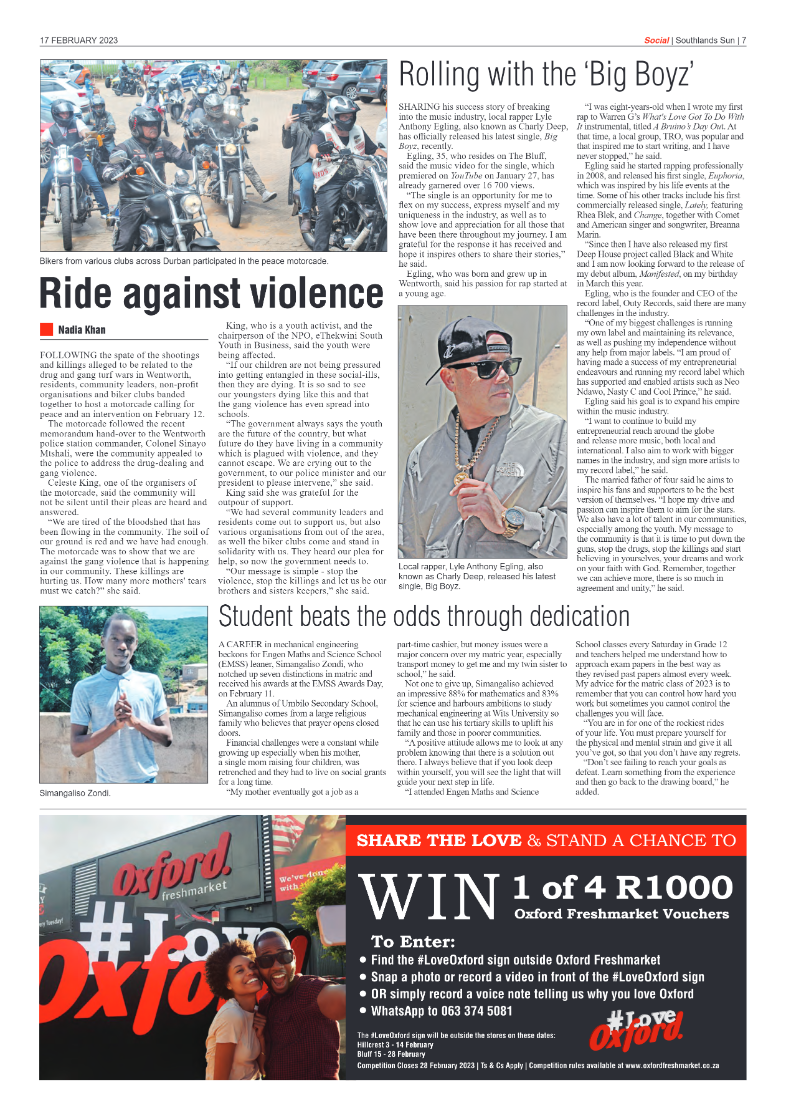 Southlands Sun 17 February 2023 page 7