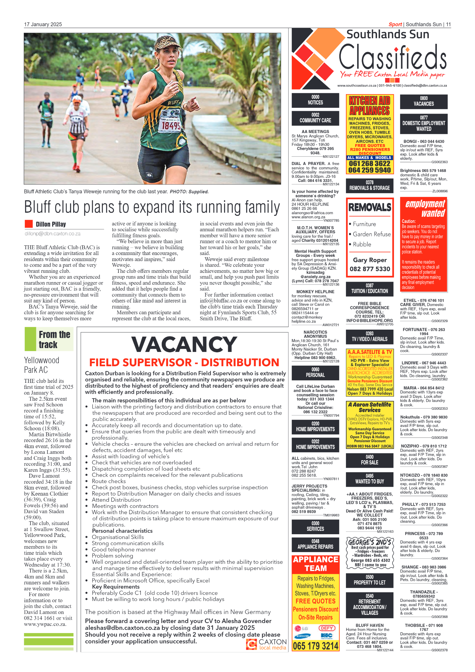 Southlands Sun 17 January 2025 page 11