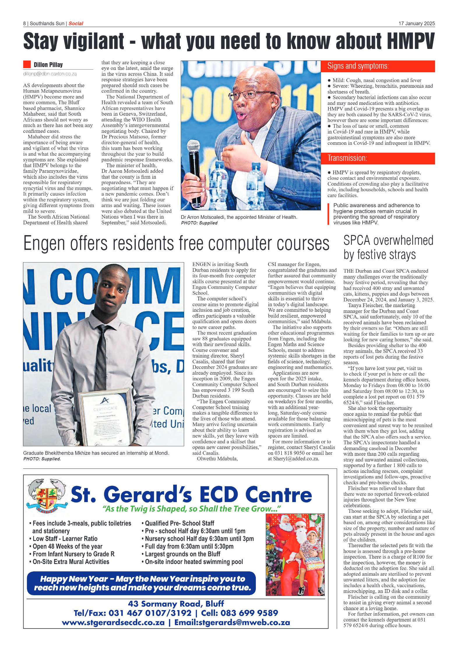 Southlands Sun 17 January 2025 page 8