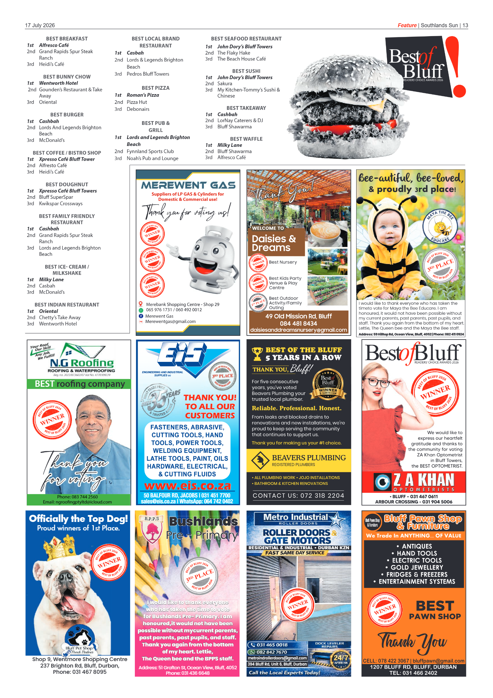 Southlands Sun 17 July 2026 page 13