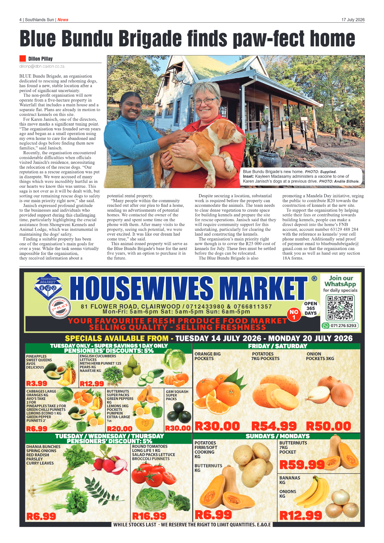 Southlands Sun 17 July 2026 page 4