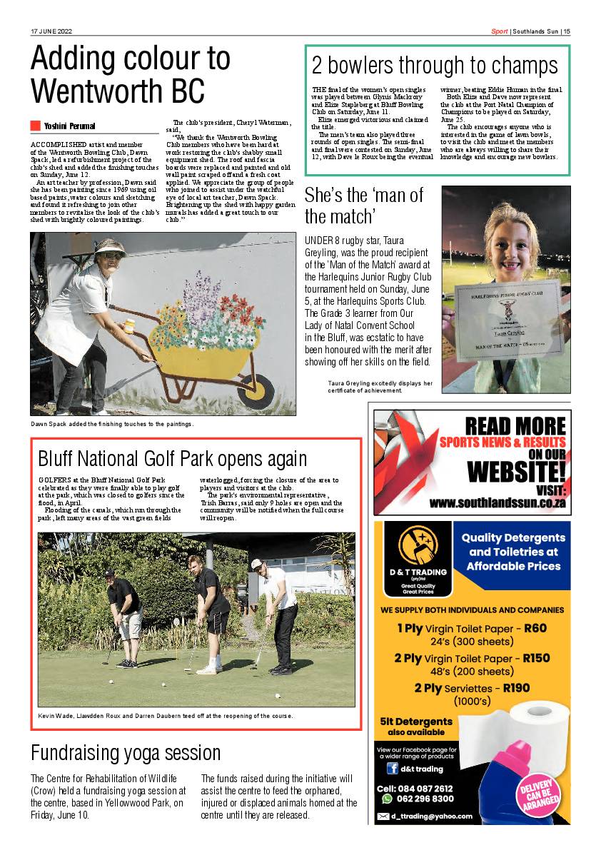 Southlands Sun 17 June 2022 page 15
