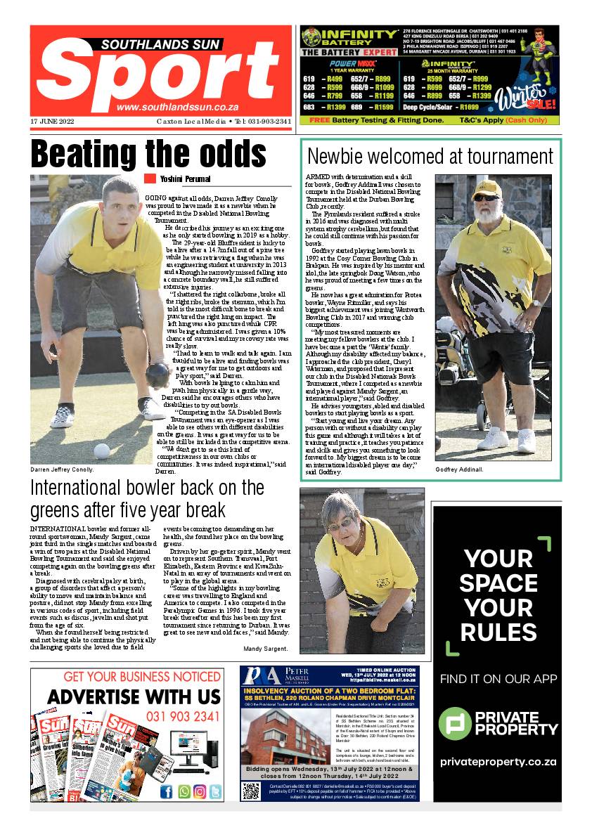 Southlands Sun 17 June 2022 page 16