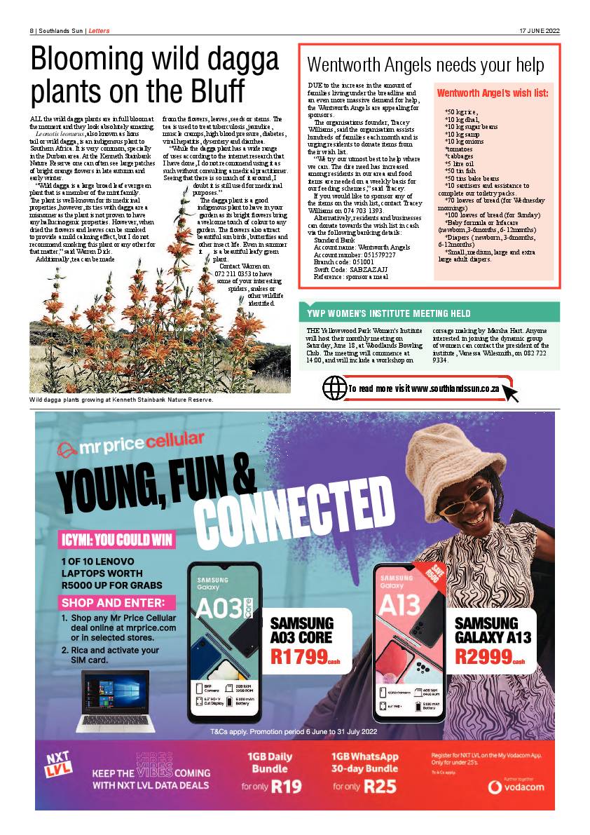 Southlands Sun 17 June 2022 page 8