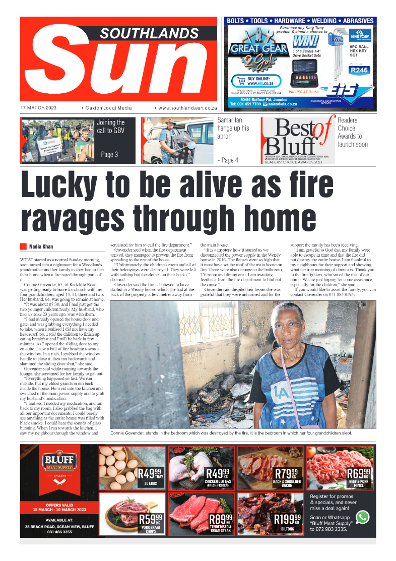 Southlands Sun 17 March 2023 page 1
