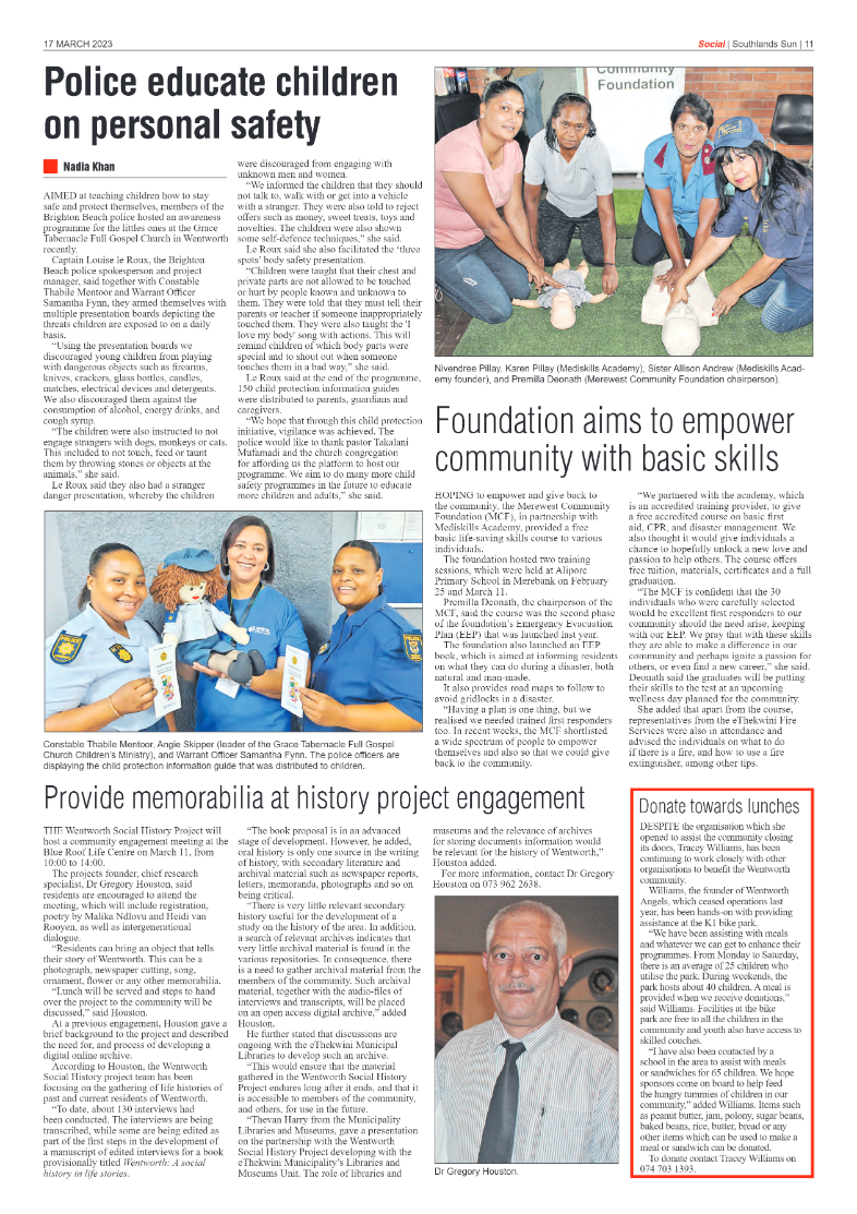 Southlands Sun 17 March 2023 page 11