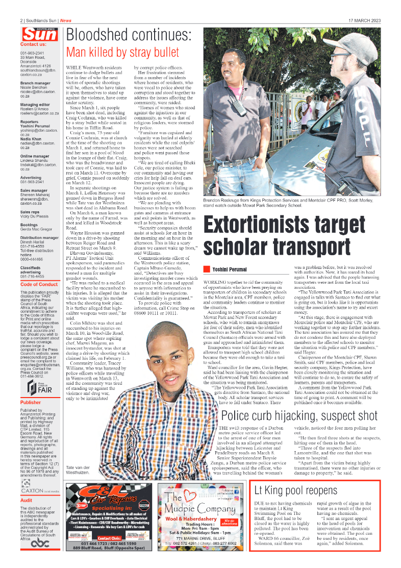 Southlands Sun 17 March 2023 page 2