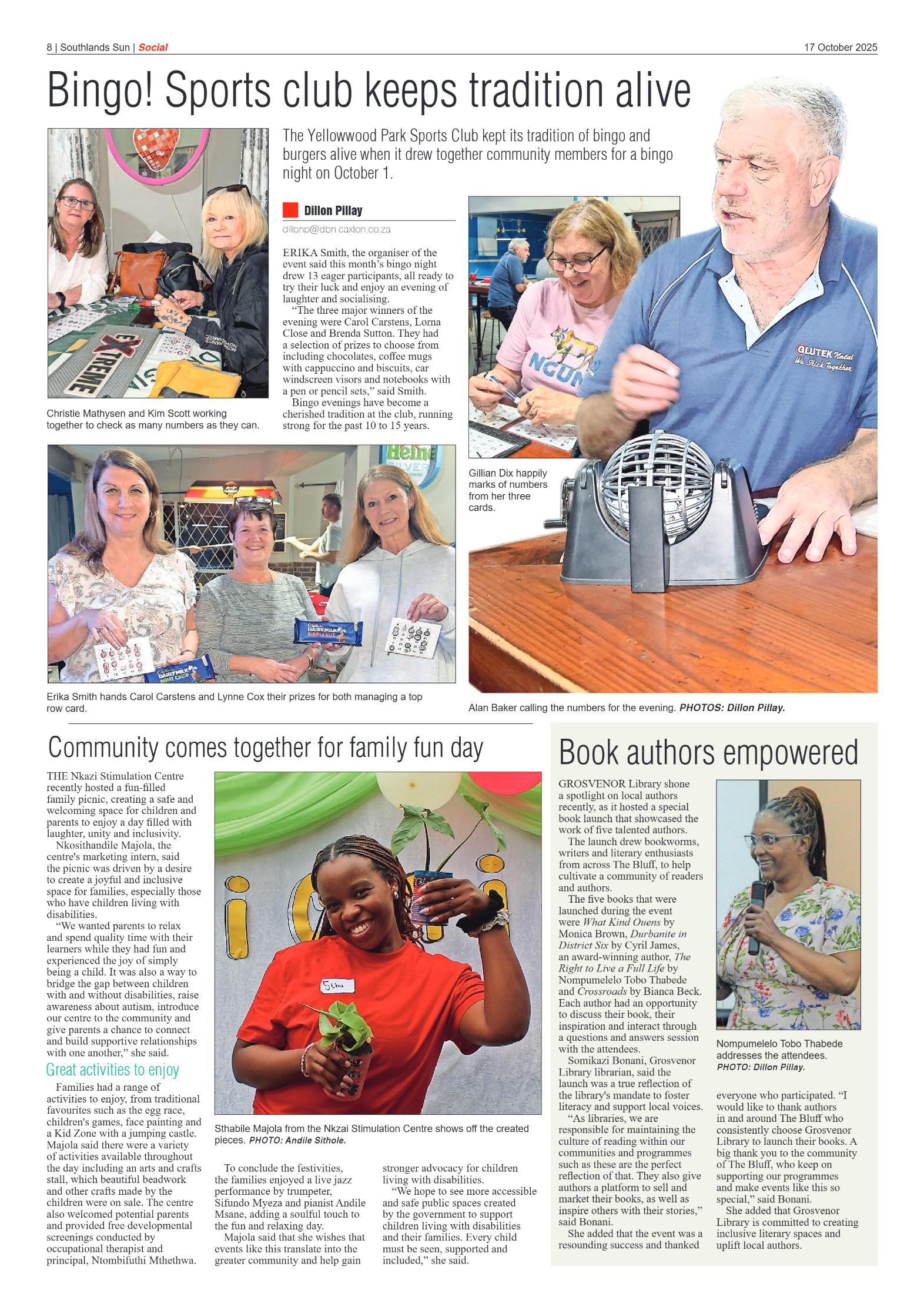 Southlands Sun 17 October 2025 page 8