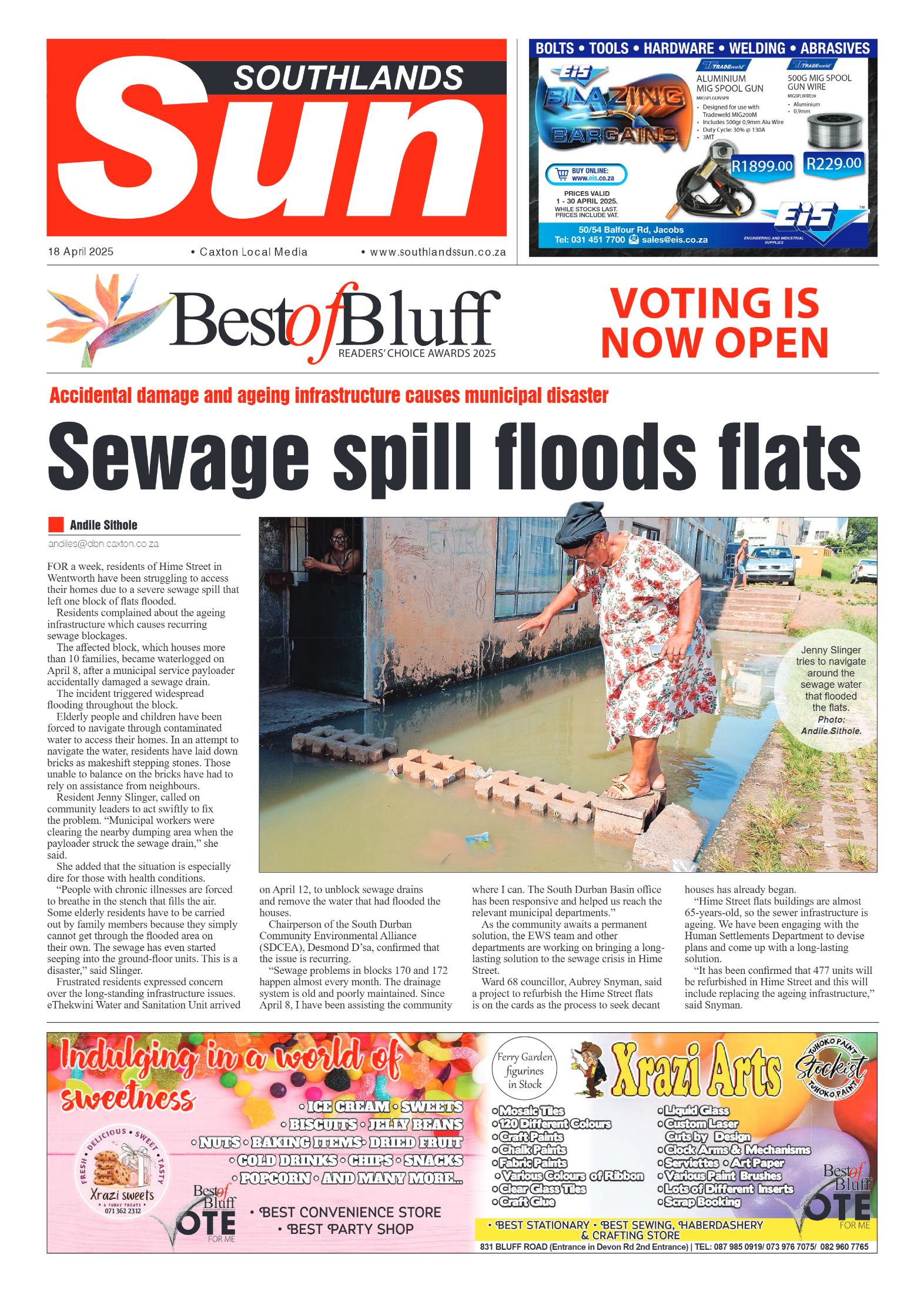Southlands Sun 18 April 2025 page 1