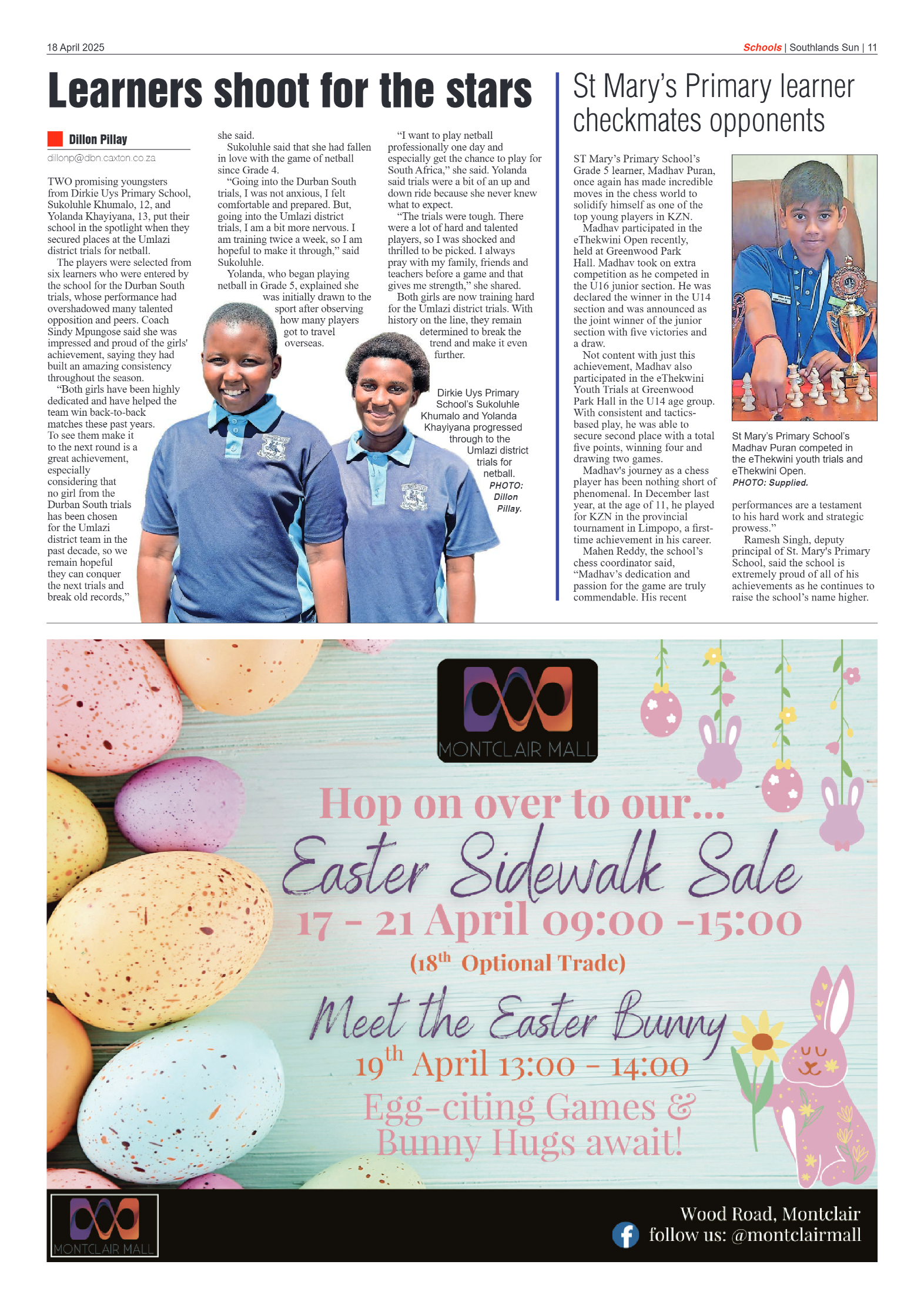Southlands Sun 18 April 2025 page 11