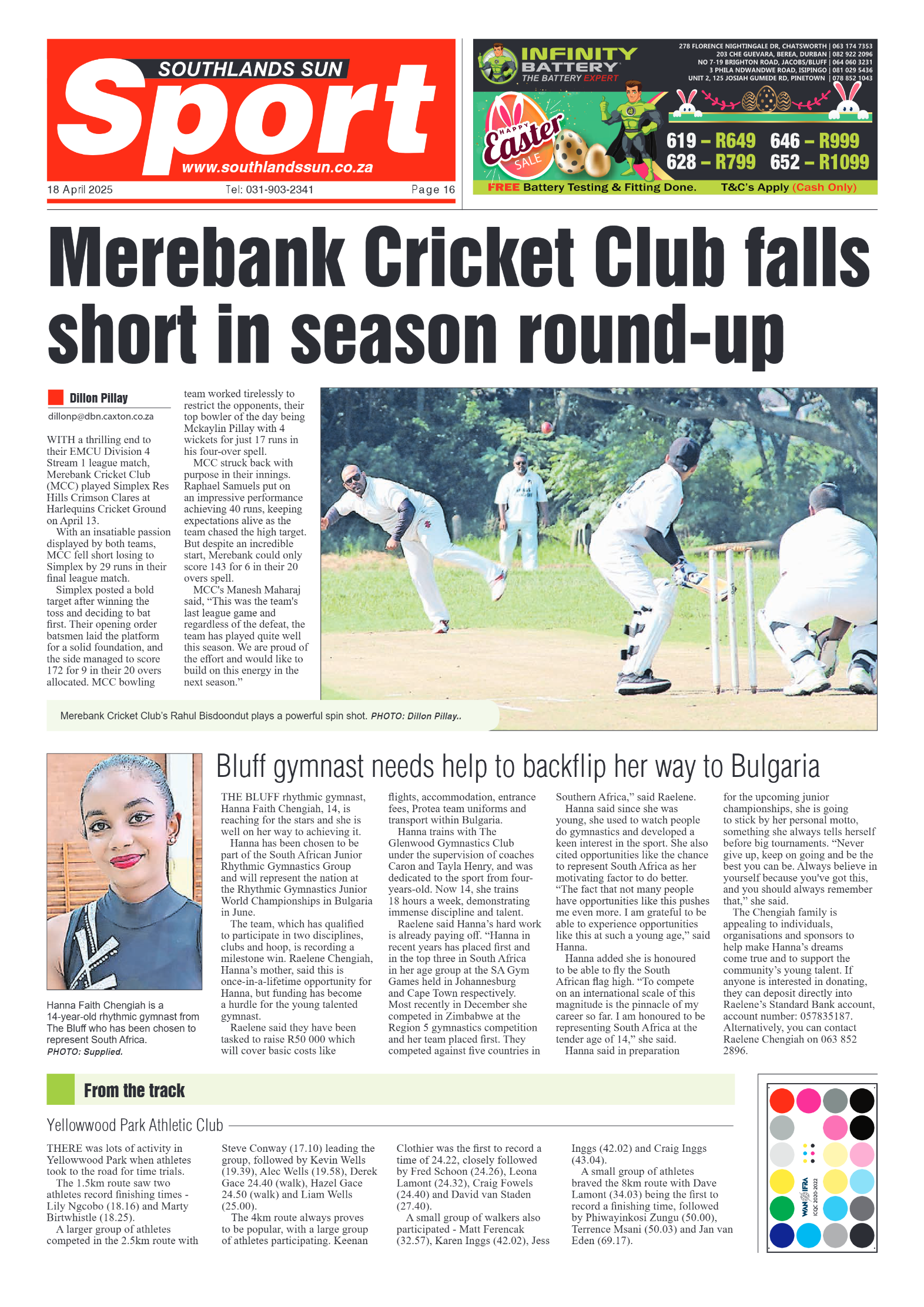 Southlands Sun 18 April 2025 page 16