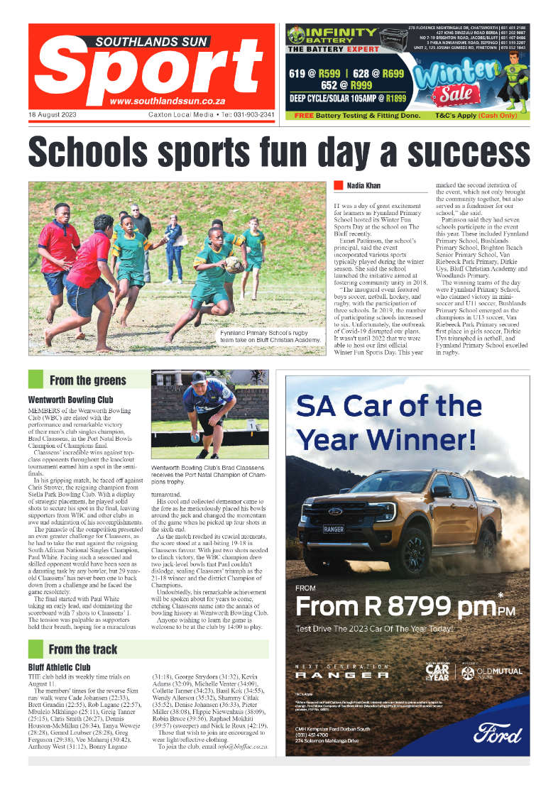 Southlands Sun 18 August 2023 page 16