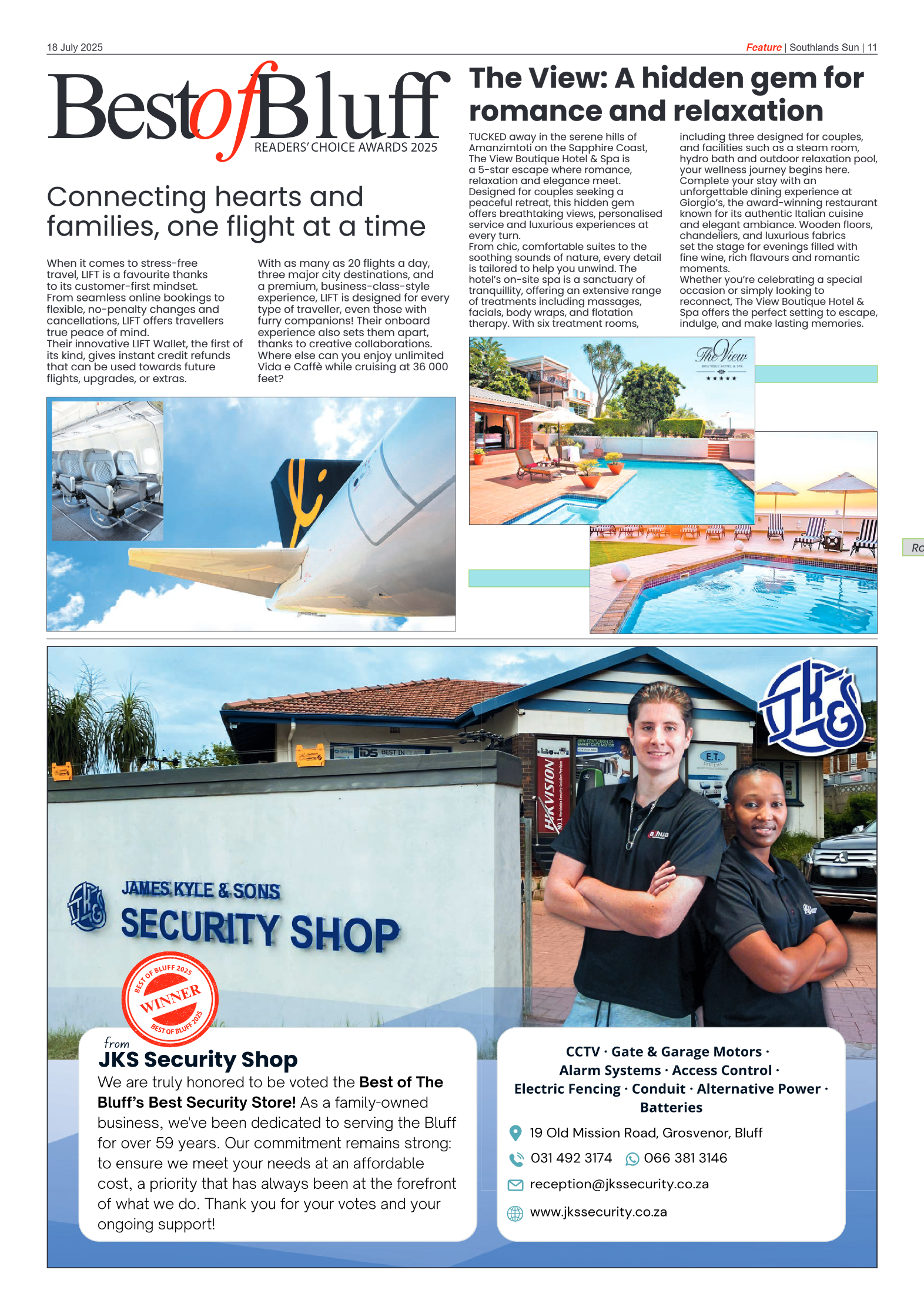 Southlands Sun 18 July 2025 page 11