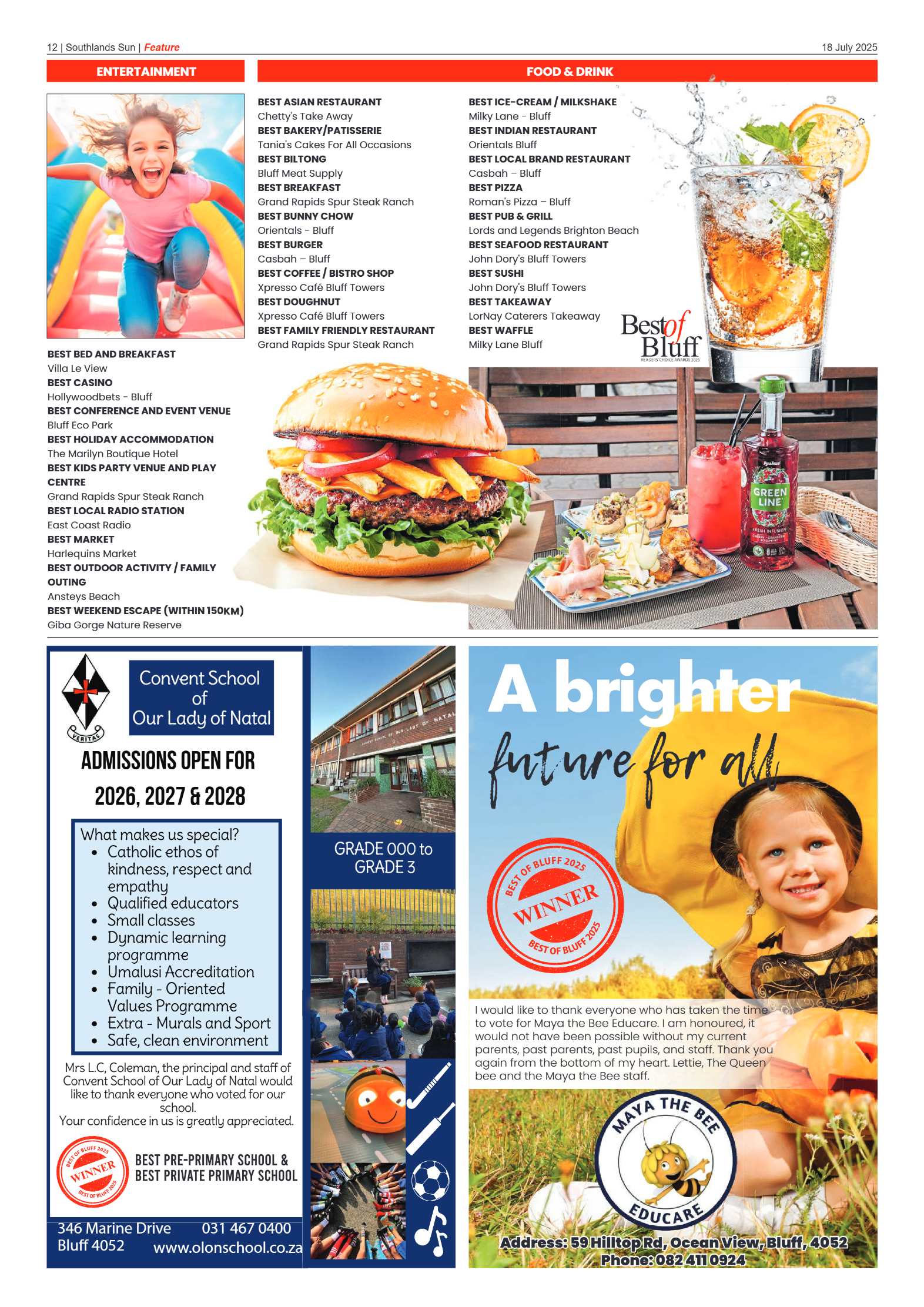 Southlands Sun 18 July 2025 page 12